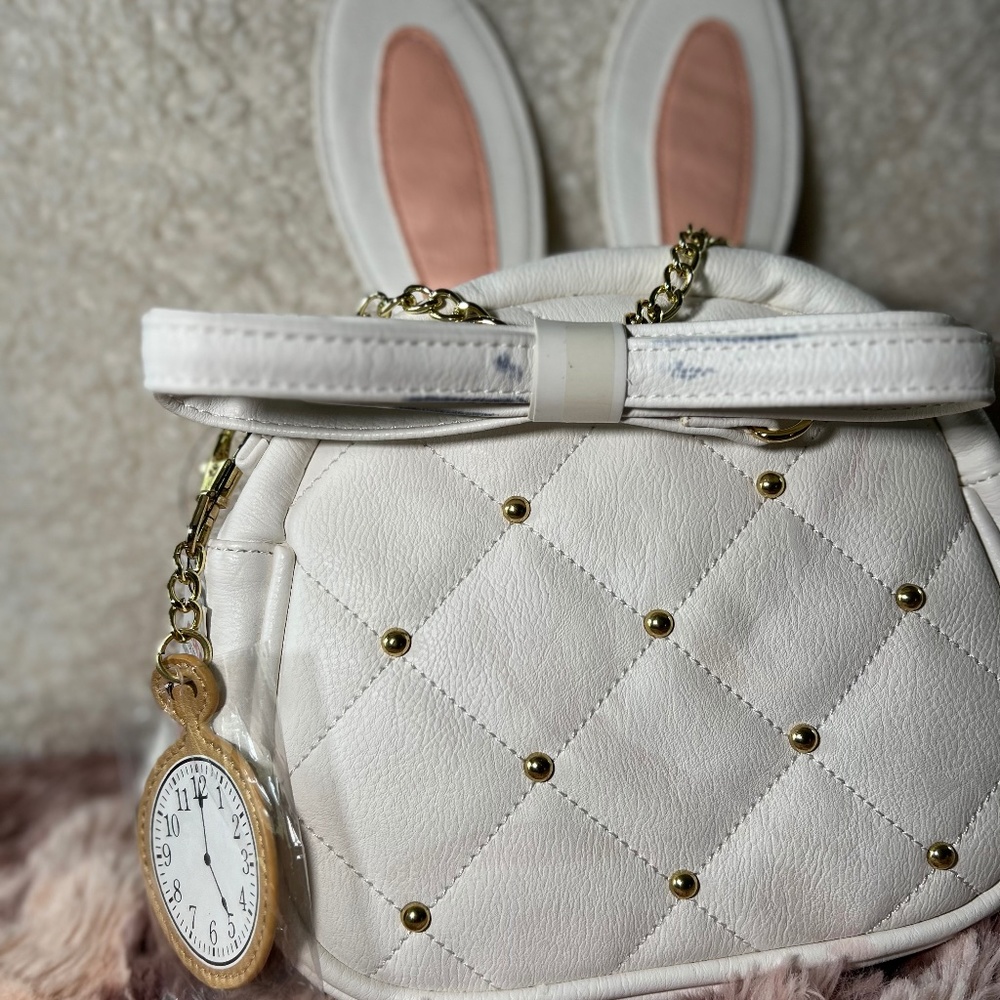 Disney Alice in Wonderland White Rabbit and Clock Purse